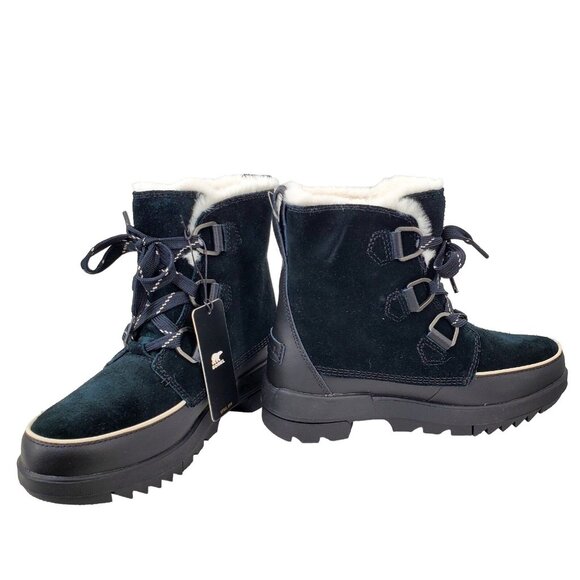 SOREL Boots TIVOLI IV Womans 11 Fur Suede Leather Waterproof Shoes Outdoor Black - Picture 9 of 16